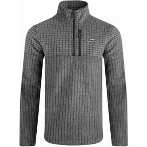 Weird Fish Heren Longmont Grid Eco Friendly Quarter Zip Fleece Top (Marine)