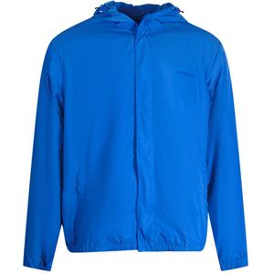 Off-White - Diag Tab - Windjack - Gebroken Wit - Pauwblauw