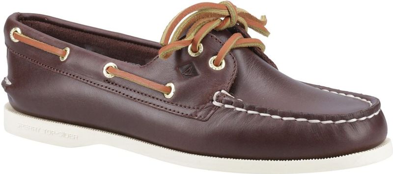 Sperry Authentic 2 Eye Leer Heren Bruine Bootschoenen