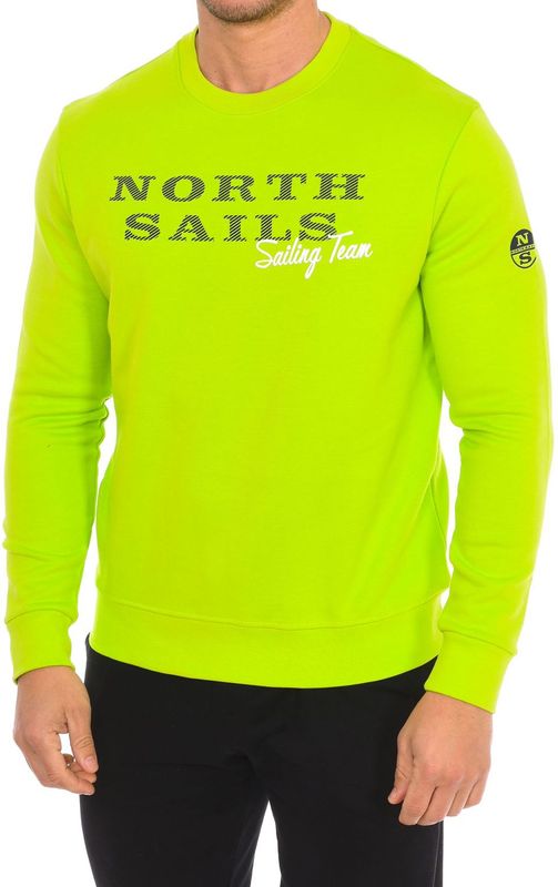 North Sails - Sweatvest - Groen - Geribbelde Ronde Hals
