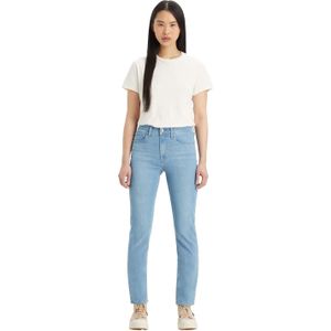 Levis Dames/Dames 724 Rio Fate Leather Patch Straight Leg High Rise Jeans (Denim)