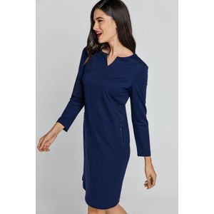 Conquista - Kokerjurk - Blauw - Stretchstof Punto di Roma