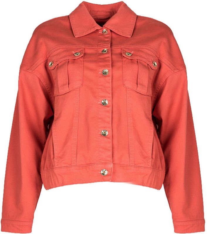 Patrizia Pepe - Tailored Down Jacket - Rood - Hoogwaardige Stof