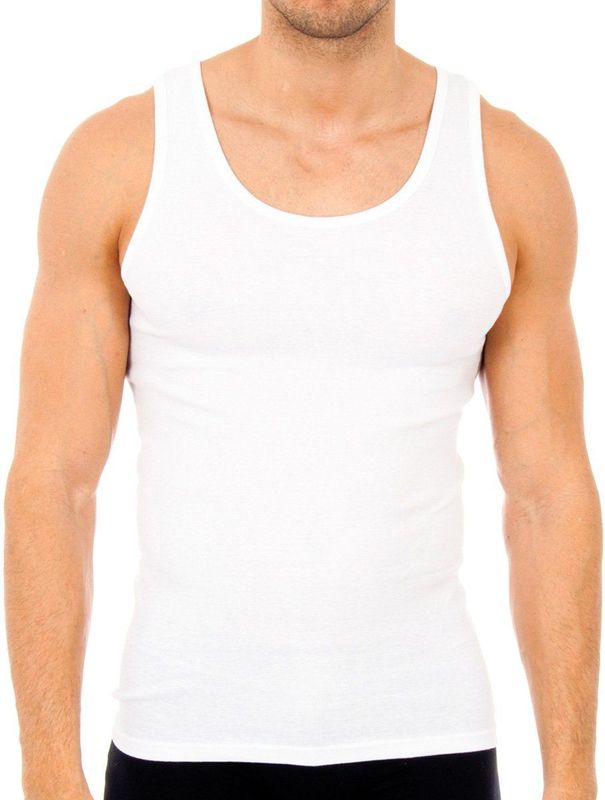 Hemd - Wit - Heren - Brede Schouderbanden