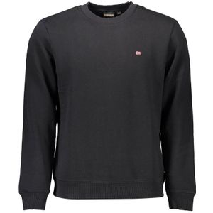 Napapijri - Balis Crew 1 - Trui - Zwart - 80% Gerecycled Katoen, 20% Gerecycled Polyester