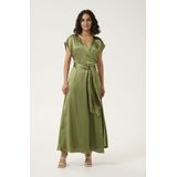 Cream Avondjurk 'CR Loretta'  kaki