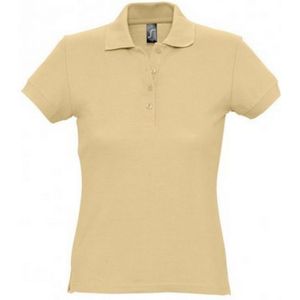 SOLS Dames/dames Passion Pique Poloshirt met korte mouwen (Zand)