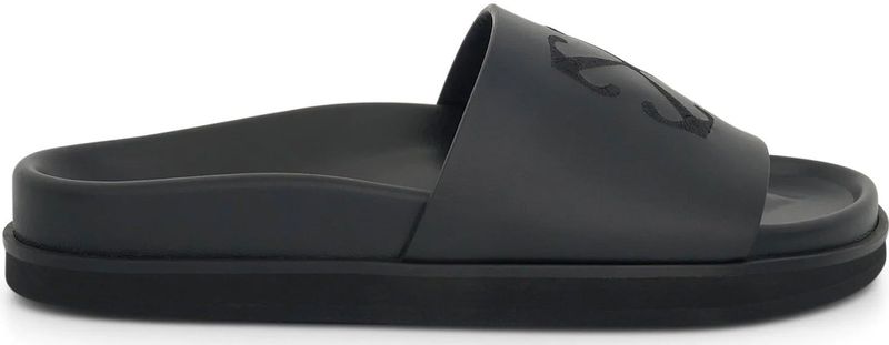 Off White - Sliders - Leer - Arrows-Motief - Comfortabel Voetbed