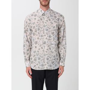Bedrukte Katoenen Overhemd met Lange Mouwen