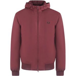 Fred Perry Heren Brentham gewatteerde jas (Bloedrood Bourgondië)