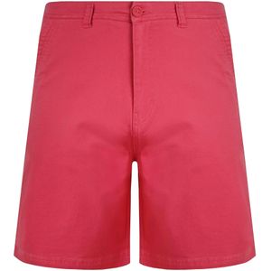 Weird Fish Heren Rayburn Korte Broek met Platte Voorkant (Donkerroze)