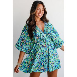 Bedrukte 34 Mouw Jumpsuit