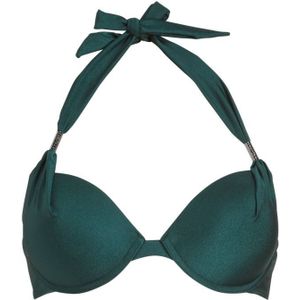 BEACHWAVE voorgevormde push-up bikinitop groen