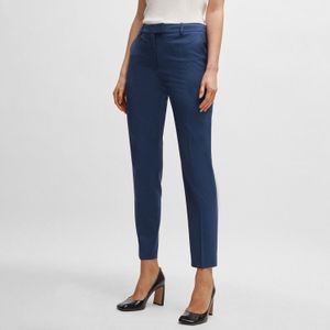 BOSS - Tamata4 - Damespantalon - Blauw - Regular-Fit