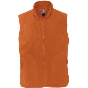 SOLS Noorwegen Unisex Anti-Pill Fleece Bodywarmer / Gilet (Oranje) - Maat XS