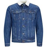 Jack & Jones Jas Zomer Jean Jacket Sherpa Blauw - Maat M