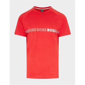 Heren Hugo Boss Ronde Hals Slim Fit T-shirt in Rood