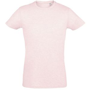 SOLS Heren Regent Slim Fit T-Shirt Met Korte Mouwen (Heide Roze) - Maat L