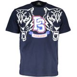 Plein Sport - T-shirt - Blauw - Korte Mouwen - Ronde Hals