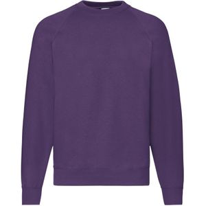 Fruit Of The Loom Heren Raglan Mouwen BelcoroÂ® Sweatshirt (Paars)