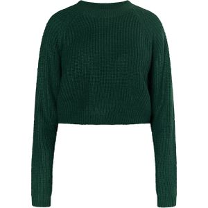 MYMO - Blonda - Gebreide Trui - Donkergroen - Lange Mouw