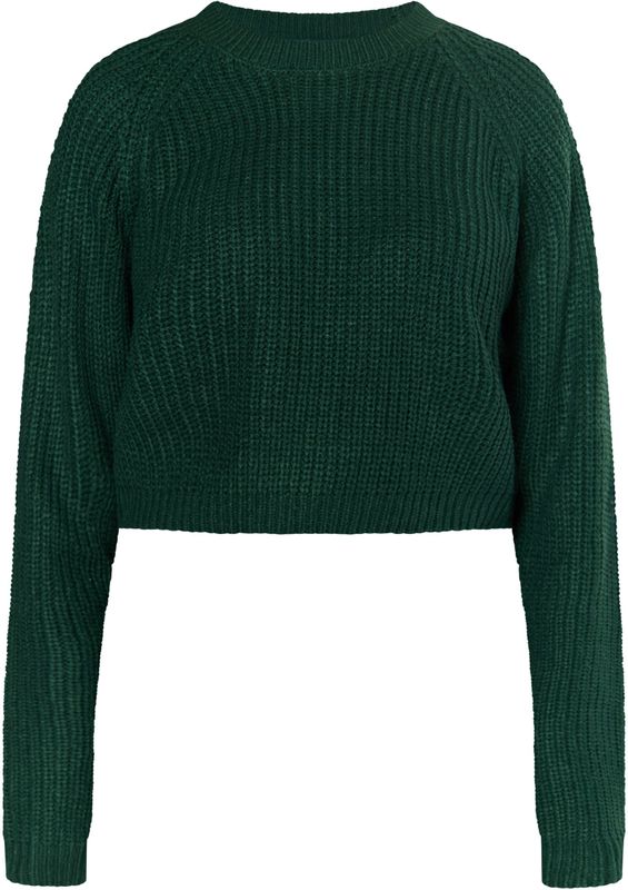 MYMO - Blonda - Gebreide Trui - Donkergroen - Lange Mouw