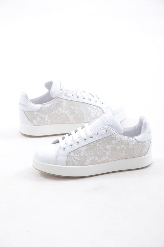 Dolce & Gabbana - Portofino Low Top Sneakers - Wit - Dames