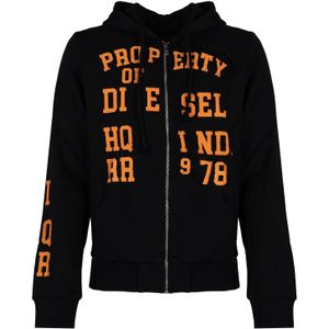 Diesel - Ginn Hood Zip - Hoodie - Zwart