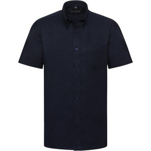 Russell Collection Heren Oxford Formeel Shirt (Heldere marine)