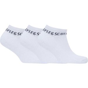 Lyle & Scott Enkelsokken heren (pak van 3) (Wit)