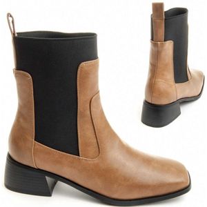 Montevita Heel Ankle Boot Elaclass In Taupe