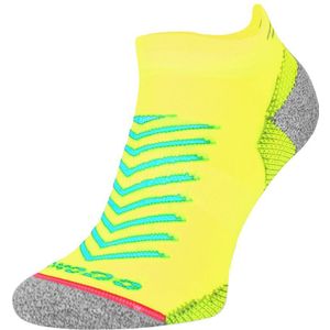 Hi Viz hardloopsokken | Comodo | Lichtgewicht Anti Blaar Sportsokken | Reflecterende Coolmax-sokken - Neon Geel