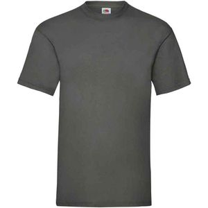 Fruit of the Loom Heren Valueweight T-Shirt (Licht Grafiet)