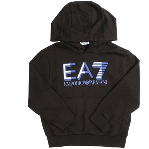 Boy's Emporio Armani EA7 Logo Series Hoody in Black