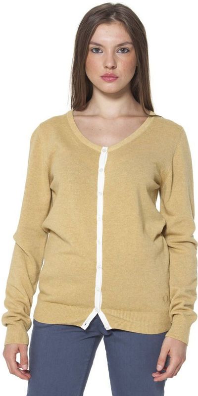 Katoenen Gebreide V-hals Cardigan