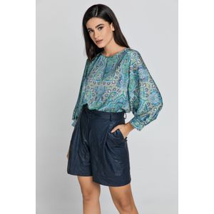 Bermuda - Blauw - Imitatieleer