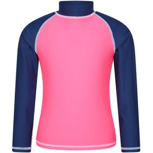 Mountain Warehouse Rash Top met lange mouwen voor kinderen/Kinderen (Donkerroze)