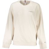 Tommy Hilfiger - Katoenen Sweater - Beige - Met Logo