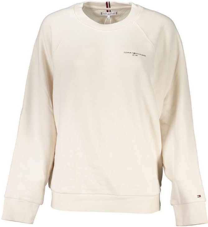 Tommy Hilfiger - Katoenen Sweater - Beige - Met Logo