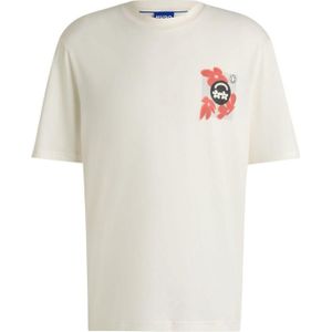 Hugo Heren Nufloro Logo T-Shirt (Wit)