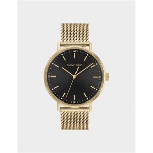 Accessoires Calvin Klein Modern Horloge in Zwart Goud