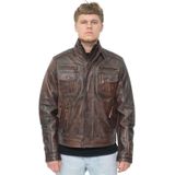 Leren Bikerjack - Vintage Zwart - Toronto - Heren