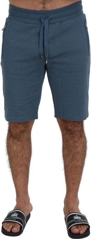 Dolce Gabbana - Bermuda Shorts - Blauw - Regular Fit - 100% Katoen