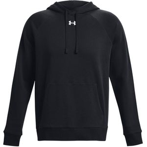Under Armour Unisex Rival Fleece Hoodie voor volwassenen (Zwart/Wit)