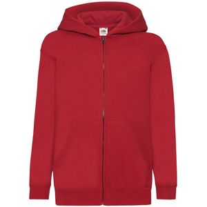 Fruit of the Loom Kinder/Kids Classic Full Zip Hoodie (Rood)