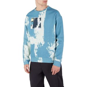 Heren Emporio Armani crewneck sweater in bruin