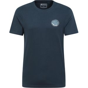 Mountain Warehouse Heren Ambleside Bomenring Biologisch T-shirt (Donkerblauw)
