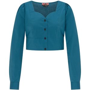 myMo ROCKS - Blouse - Gesmokte - Lange Pofmouwen