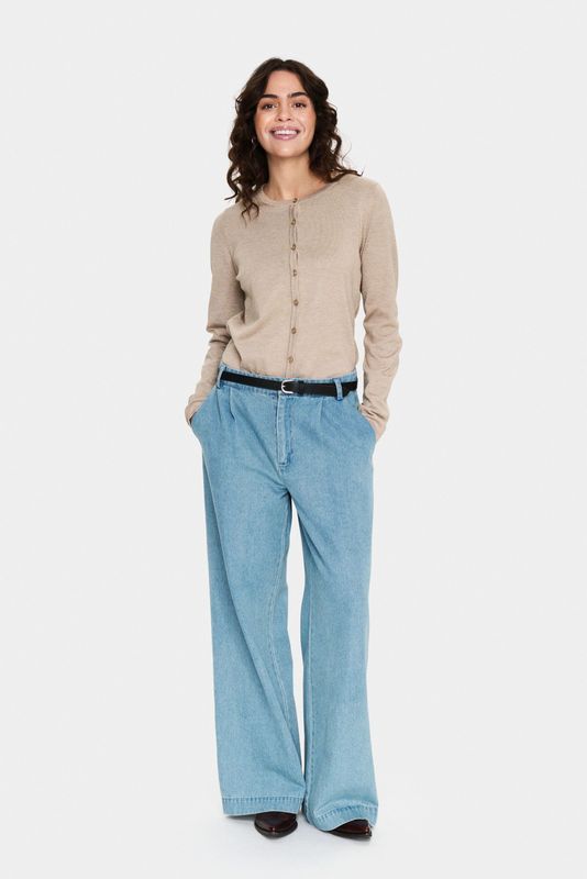 Saint Tropez, Dames, Truien, Beige, Maat: L