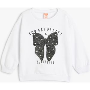 Koton - Sweatshirt - Zwart - Ronde Hals - Lange Mouw